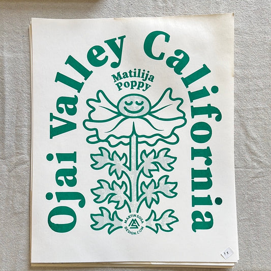 Ojai valley California Matilija poppy Print